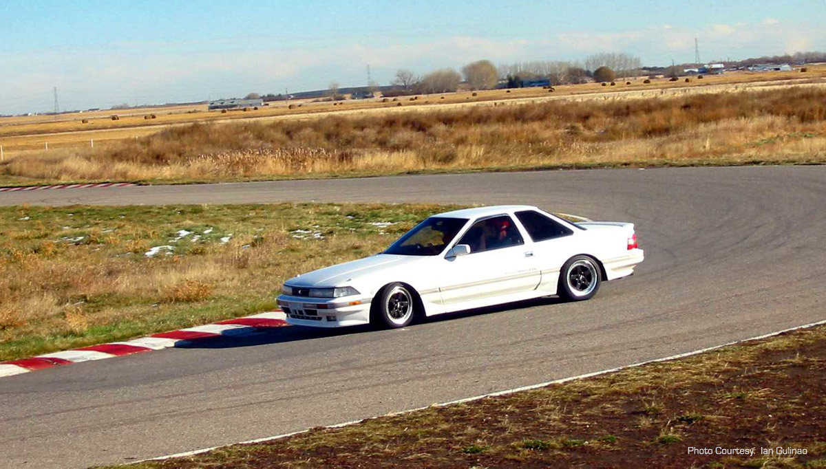 Ryan sliding turn 3 at RCMO